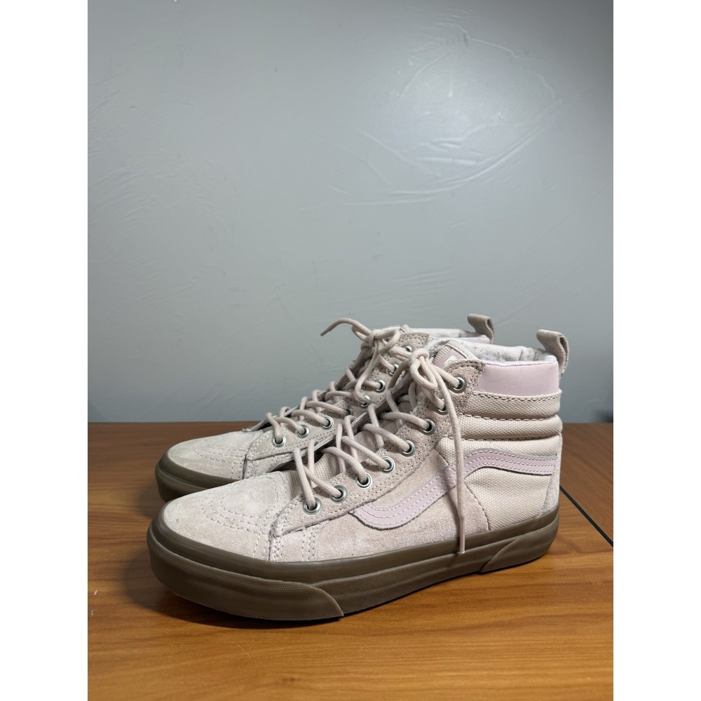 Vans SK8 HI MTE Wmns 7.5 Scotchgard 3M Blush Pink Suede Sneakers UltraCush Skate